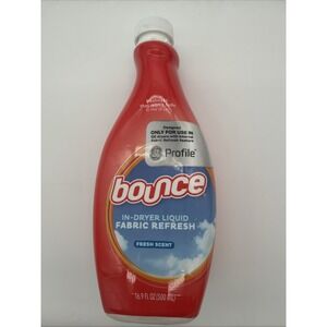 Bounce In Dryer Liquid Fabric Refresh Fresh Scent Ge Profile 16.9 Fluid Oz New
